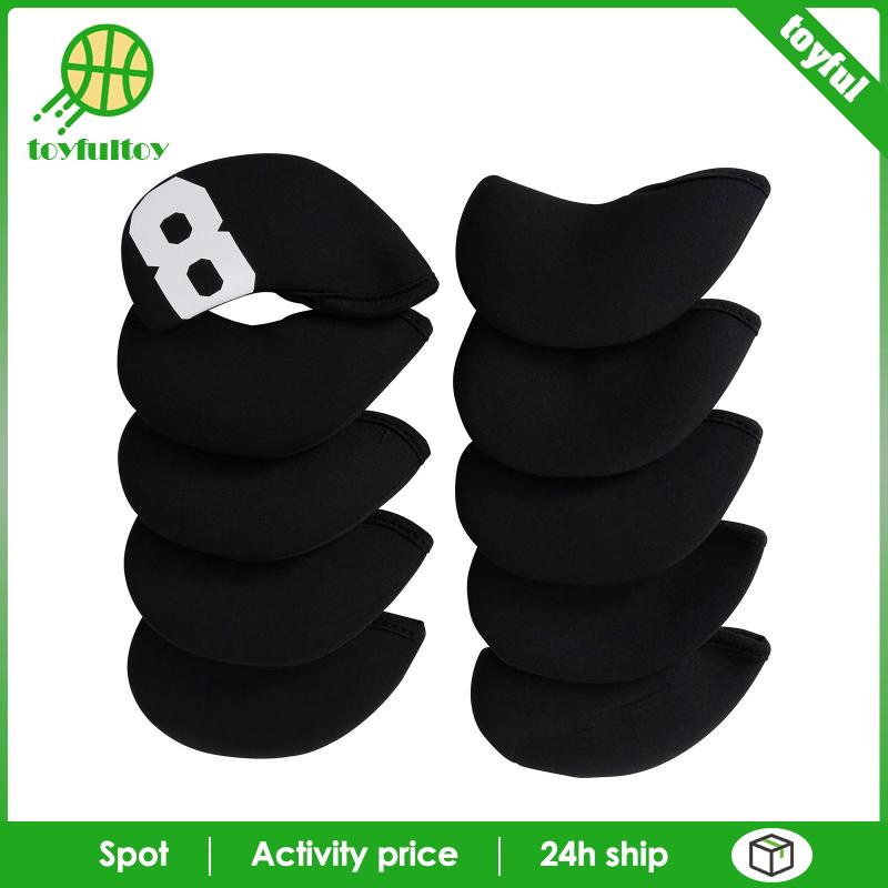 Set 10 Vỏ Bọc Bảo Vệ Đầu Gậy Đánh Golf Bằng Sắt Chuyên Dụng