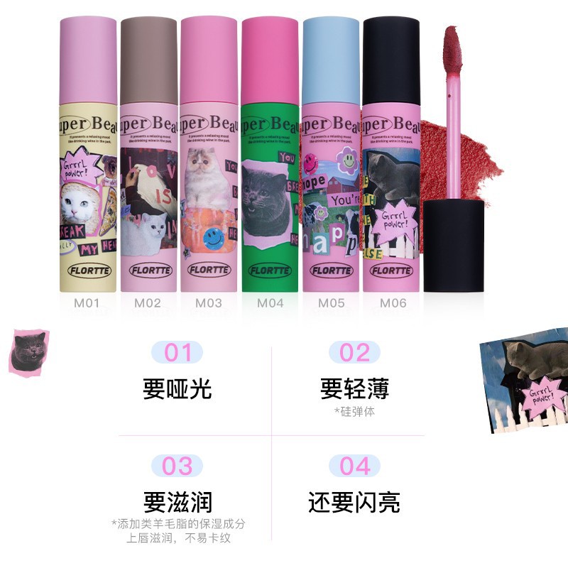 Son Môi Hình Bánh Kem / Kem / Mèo Xinh Xắn M04