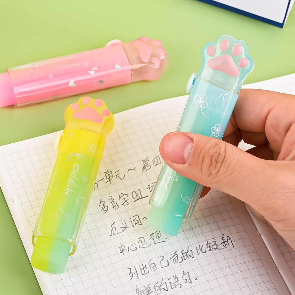 Cục Tẩy Xóa Dạng Thạch Hình Bàn Chân Mèo Dễ Thương WJ298