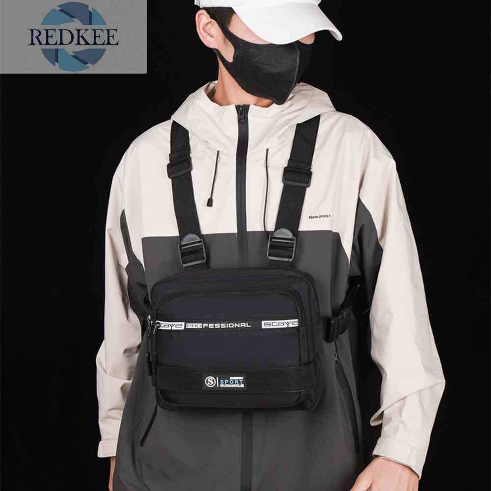 Túi Đeo Chéo Ngực Vải Oxford Nhỏ Gọn Có Thể Điều Chỉnh Thời Trang Cho Nam