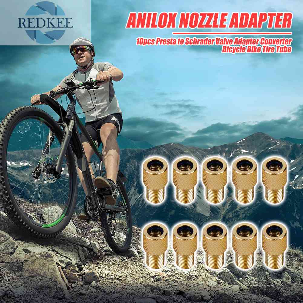 Set 10 Đầu Nối Van Bơm Hơi Xe Đạp