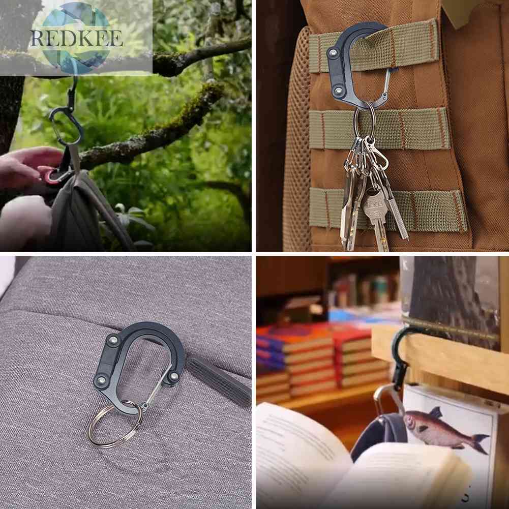 Móc Khóa Chữ D Bằng Hợp Kim Nhôm Cho Hoạt Động Ngoài Trời