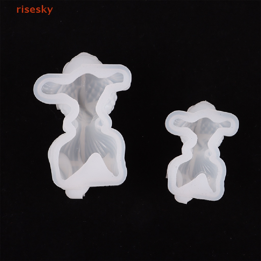 Set 2 Khuôn Silicone Làm Trang Sức Hình Cá Vàng 3D DIY