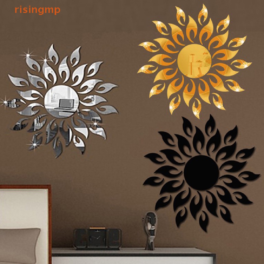 Gương Dán Tường Acrylic 3D Hình Mặt Trời