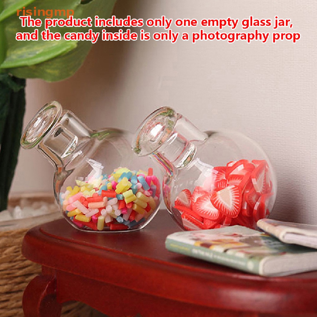 1 Hũ Thủy Tinh 1: 12 Có Nắp Dùng Trang Trí Nhà Búp Bê