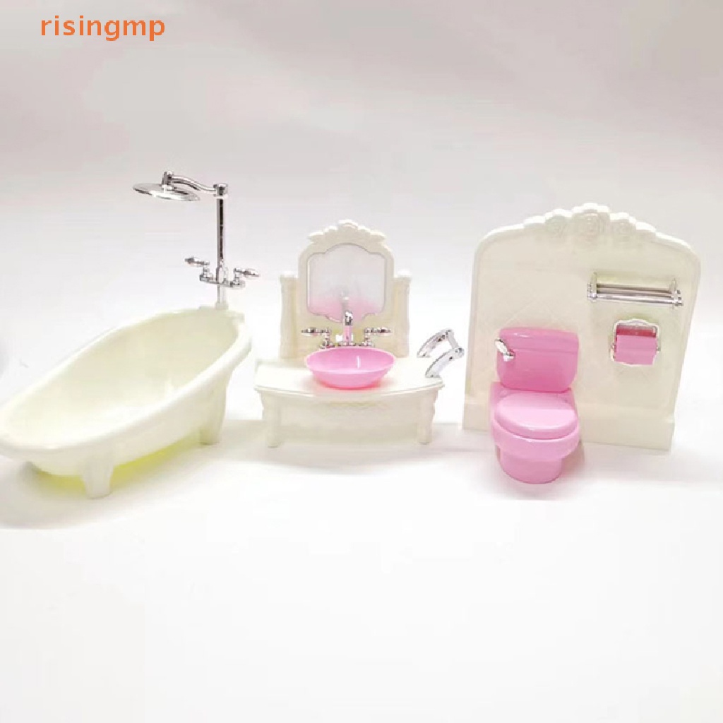 Đồ Nội Thất Phòng Tắm / Nhà Hàng Trang Trí Nhà Búp Bê Tỉ Lệ 1: 12