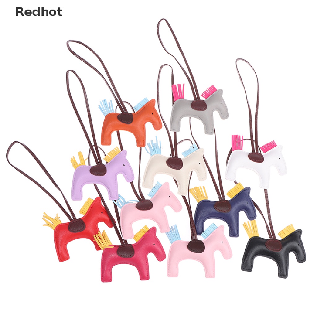 Móc Khóa Da PU Thủ Công Hình Ngựa Cho Nữ