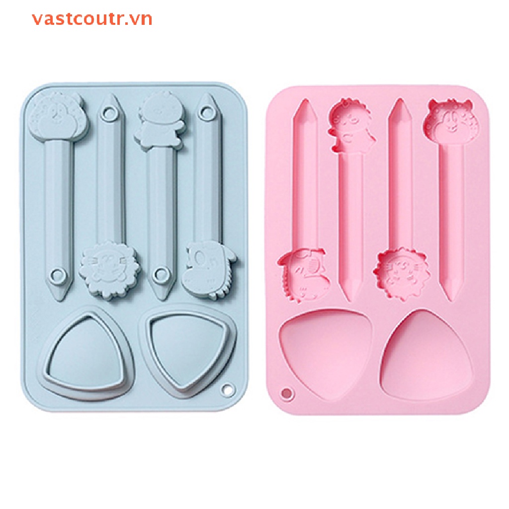 Khuôn Silicon Hình Tam Giác 6 Lỗ Làm Socola Tiện Dụng