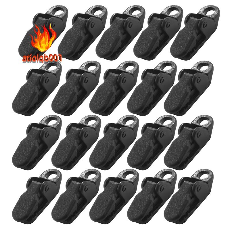 Set 20 Kẹp Lều Bạt Che Nắng Bằng Vải Bạt Dùng Khi Đi Cắm Trại Ngoài Trời