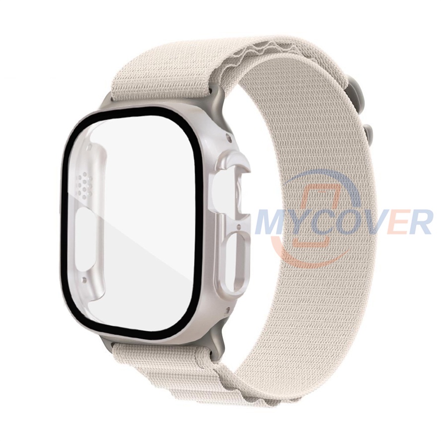 Ốp Bảo Vệ Mặt Kính + Vòng Alpine Cho iWatch Series Ultra 8 7 6 SE 5 4 3 2 1 49mm 45mm 41mm 44mm 40mm 42mm 38mm