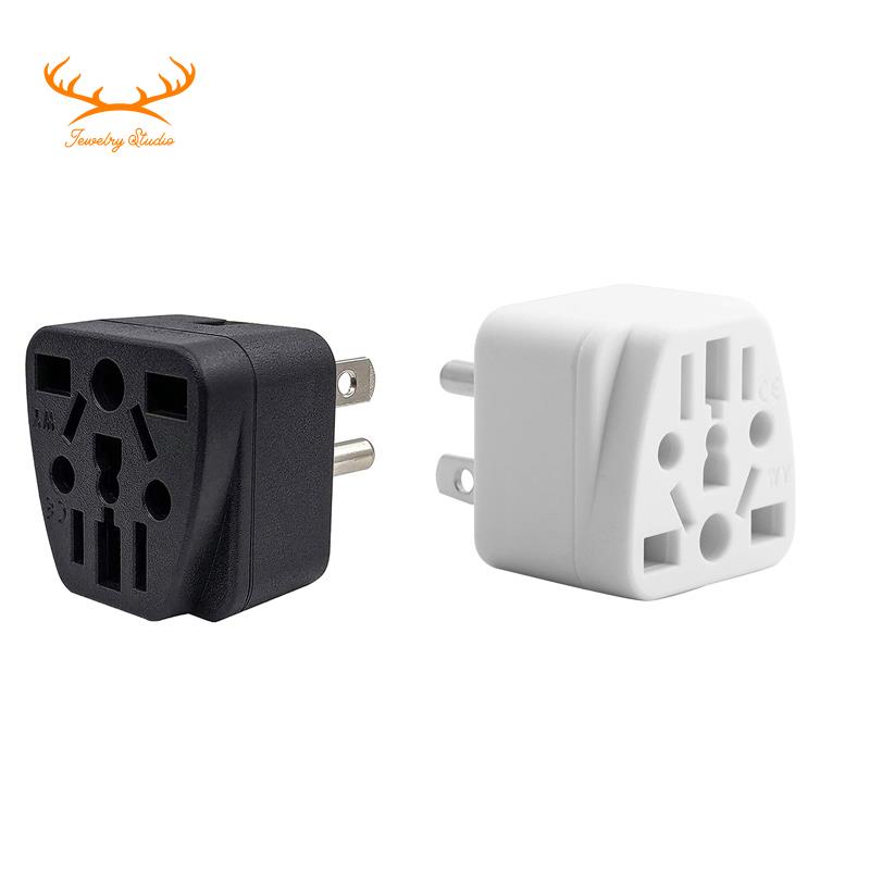 Phích Cắm Sạc Chuyển Đổi 3 Chấu US / UK / AU / In / CN / JP / Asia / Ý / Brazil Sang USA