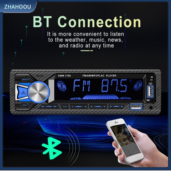 ☃Phụ Kiện Trang Trí Nhà Cửa Độc Đáo Sáng Tạo☃ Máy Nghe Nhạc Mp3 Bluetooth Không Dây Có Radio / Thẻ tf / Giao Diện usb Cho Xe Hơi