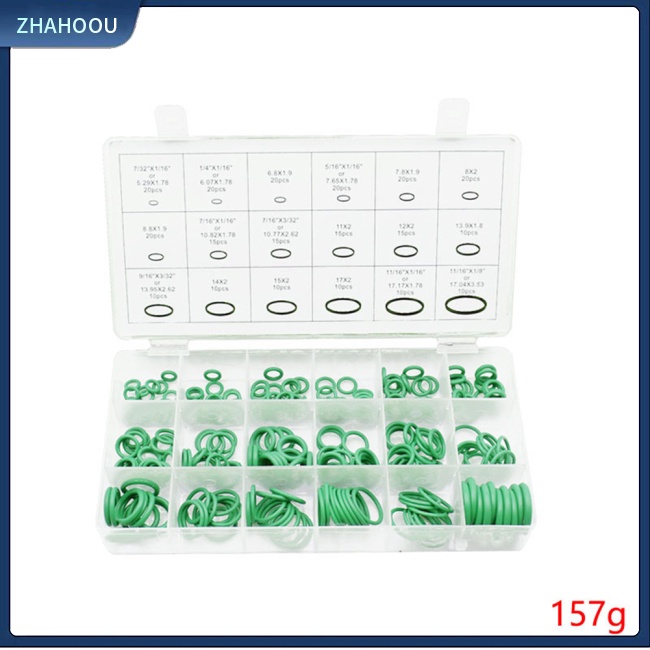 ☃Nhà Cửa☃ Hộp 270 Vòng Đệm Cao Su 18 Ngăn Cho Máy Điều Hòa Xe Hơi