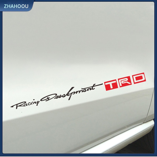 ☃Nhà Cửa☃ 1 Cặp Đề Can Vinyl Dán Trang Trí Thân / Cửa Xe Hơi Hình Chữ Trd