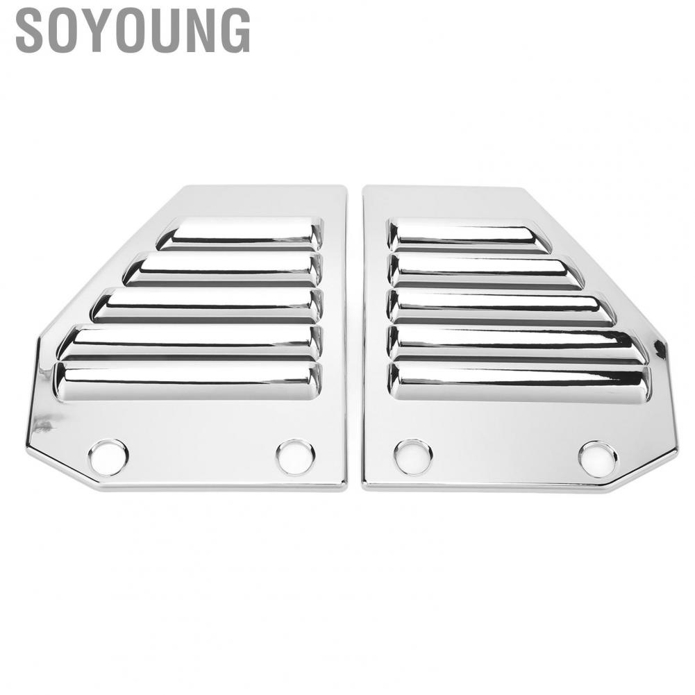 Soyoung Vent Fender Intake Grille  Car Exterior Hood Glossy Surface Sturdy Construction Wear Resistant for Vehicle