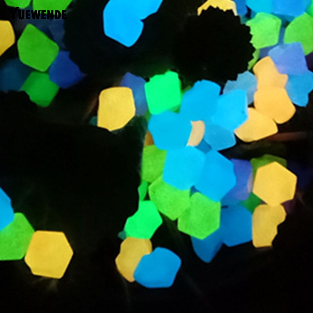 Hộp 200 Viên Đá Cuội Phát Sáng Trang Trí Sân Vườn