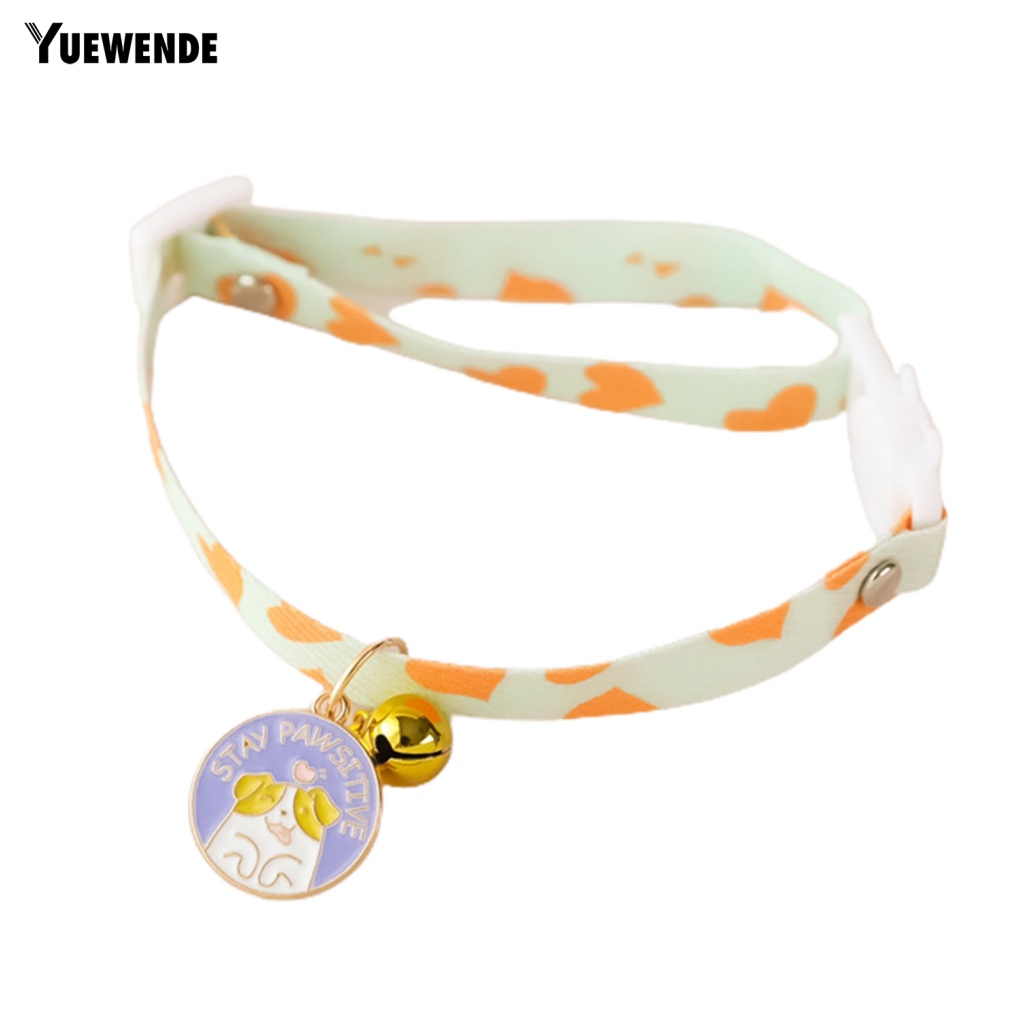 Ye.b Vòng Cổ Có Thể Điều Chỉnh Chống Mài Mòn Họa Tiết Hoa Đáng Yêu Cho Thú Cưng Nhỏ