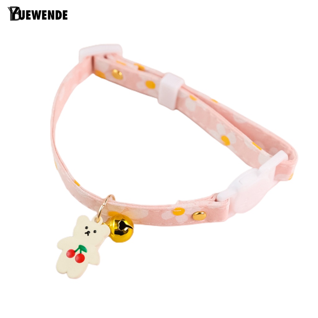 Vòng Cổ Mềm Mại Có Thể Điều Chỉnh Gắn Chuông Dành Cho Mèo Cưng