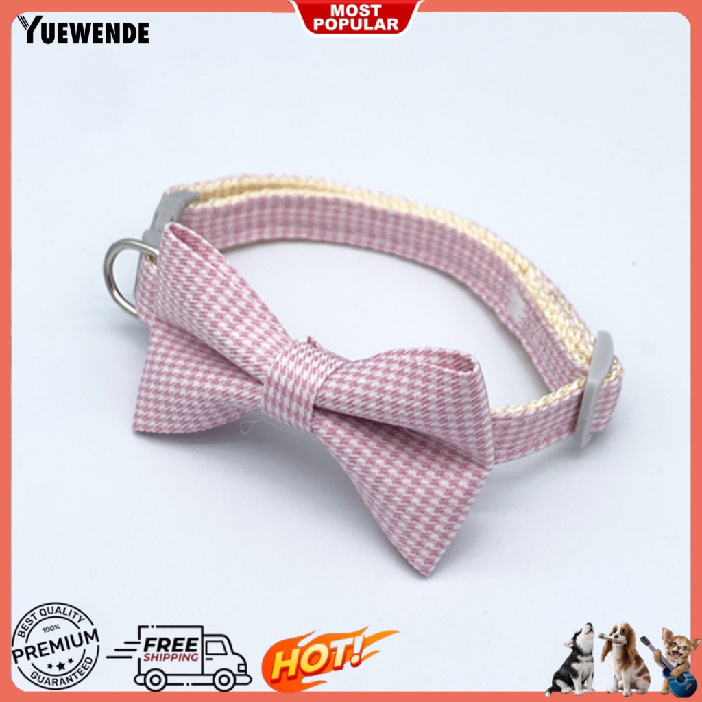 Ye.b Phụ Kiện Vòng Cổ Kẻ Sọc Caro Dễ Phối Đồ Cho Thú Cưng Bốn Mùa