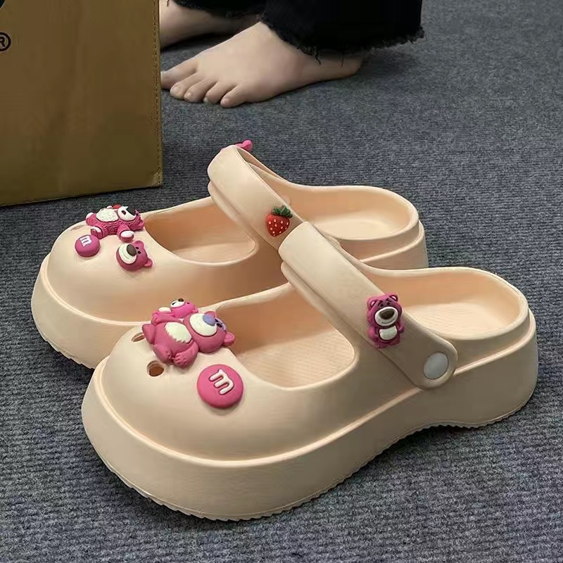 ⚡có hàng sẵn⚡dép cross đế cao Đế Mềm Thoáng Khí Chống Trượt Dễ Thương dép nhựa AB2274