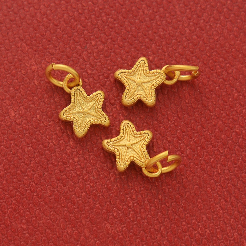 Mặt Dây Chuyền Hình Ngôi Sao Năm Cánh Màu Sắc Mạnh Mẽ Dùng Làm Trang Sức diy