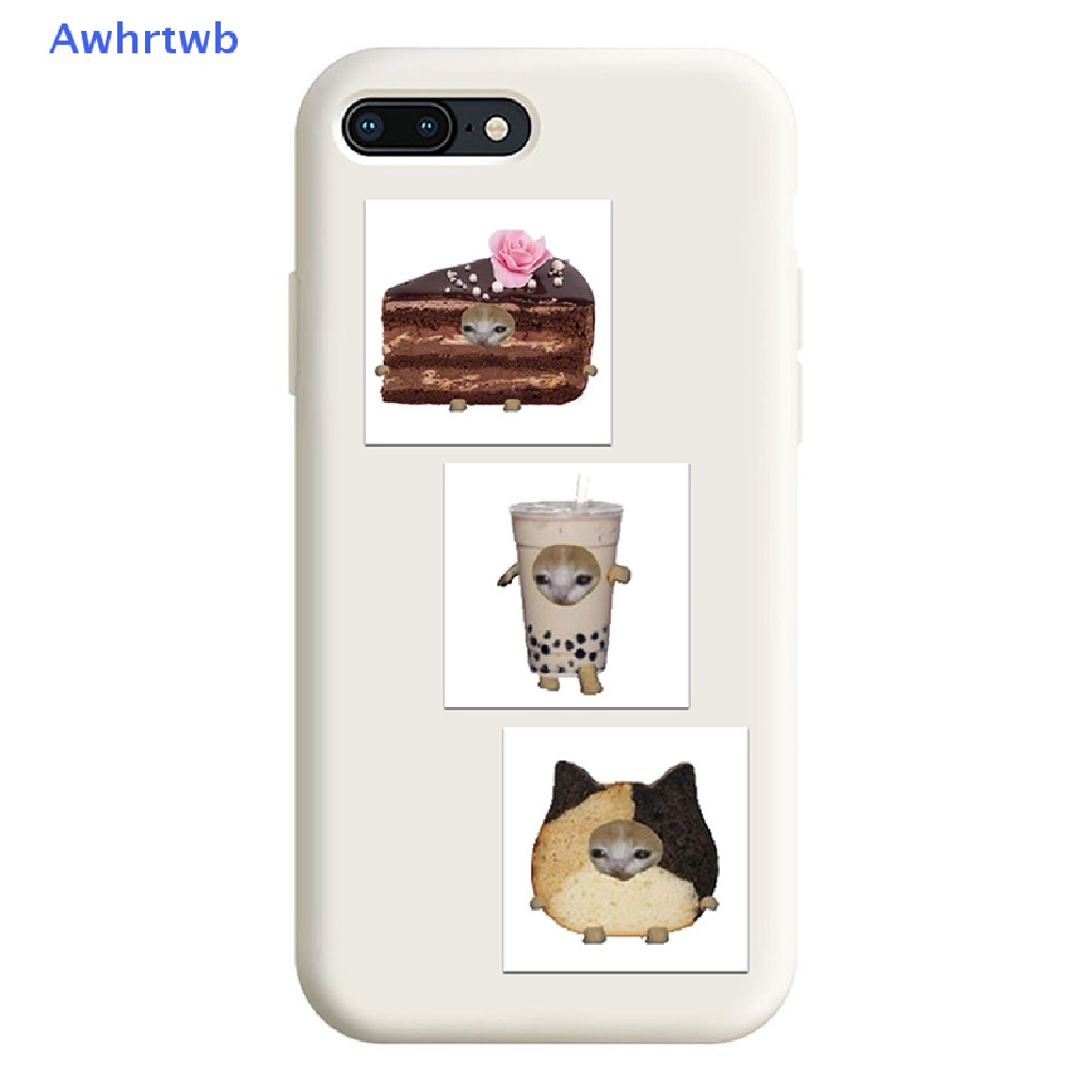 Bộ 69 Sticker Dán Trang Trí Hành Lý / Laptop / Ipad / Xe Hơi Hình Mèo Vui Nhộn Mới