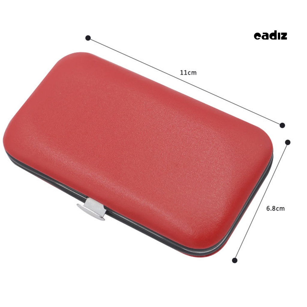 Bộ 7 Dụng Cụ Làm Móng Bằng Thép Carbon Kèm Hộp Đựng Tiện Dụng