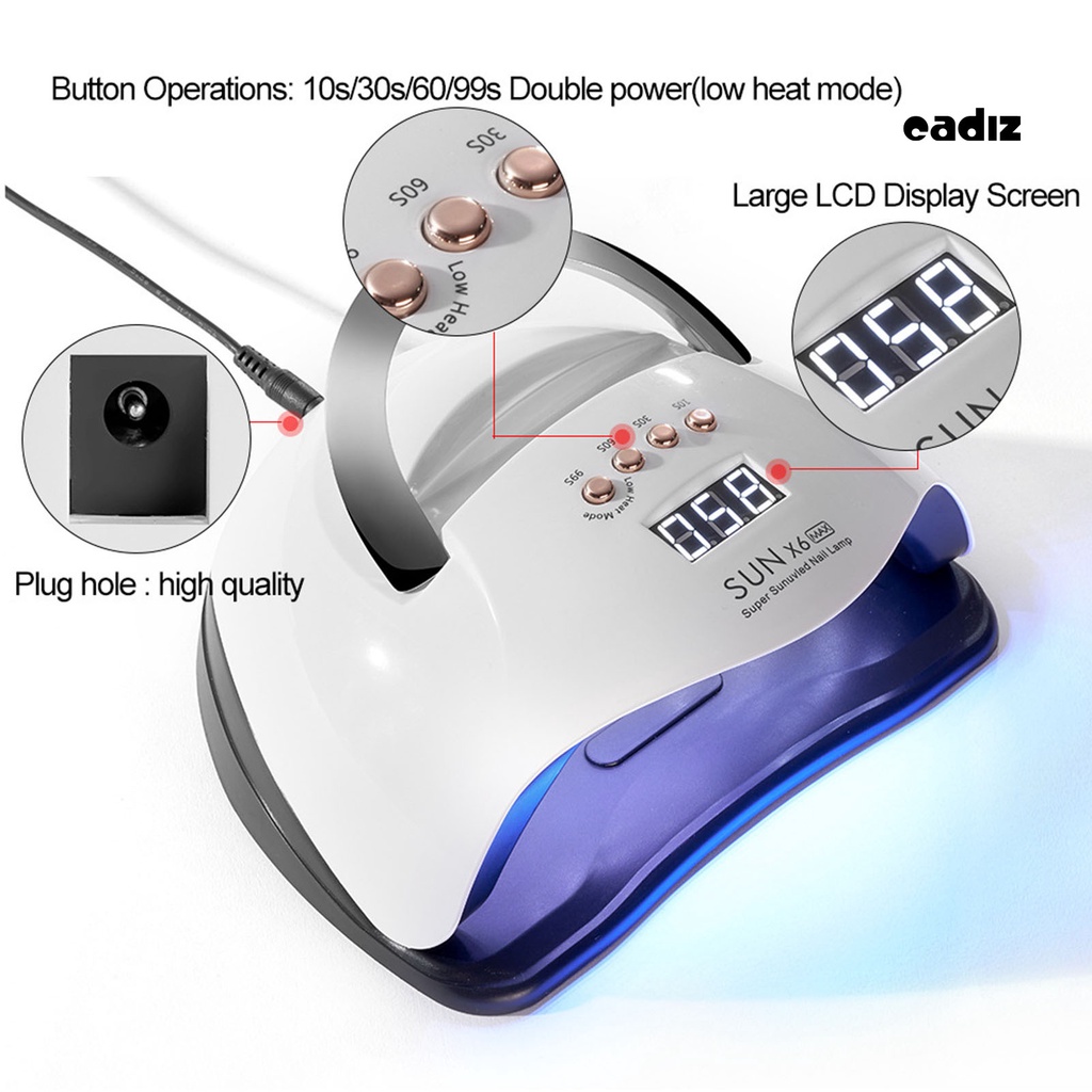Đèn Sấy Khô Móng Tay 66 Hạt Cảm Biến Tự Động Phích Cắm US 260W Chất Lượng Cao