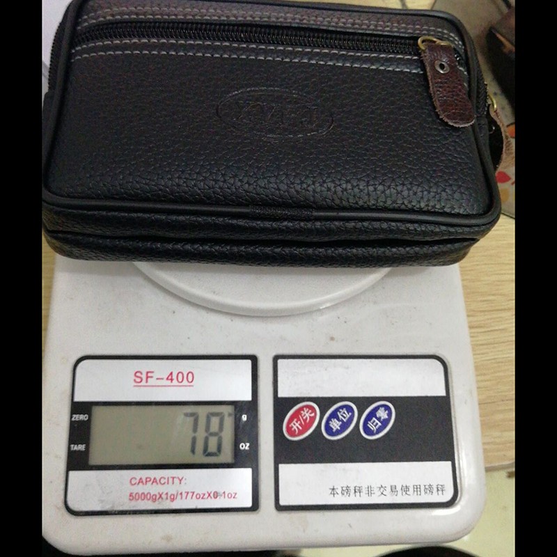 Túi Da Đeo Hông Đựng Điện Thoại Có Khóa Kéo Phong Cách Retro Cho Nam