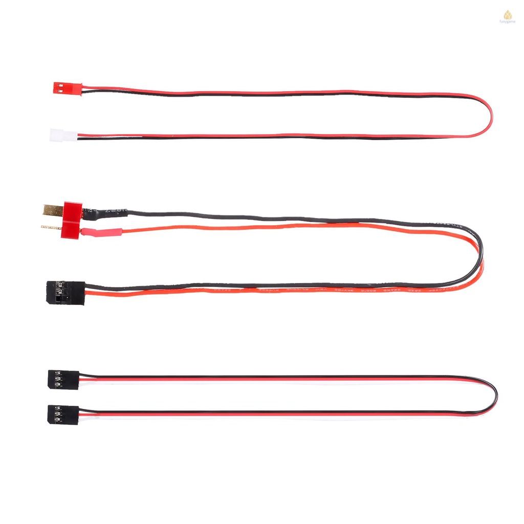 Set 3 Dây Cáp Nối Dài Giắc Cắm Chữ T Cho Máy Bay Điều Khiển Từ Xa JST JST PH2.0mm 2P