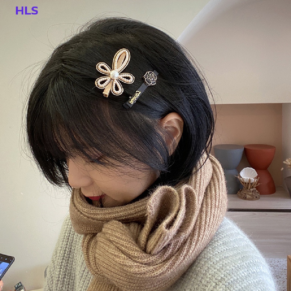 1 Bộ Kẹp Tóc Đính Ngọc Trai Thời Trang Cho Nữ