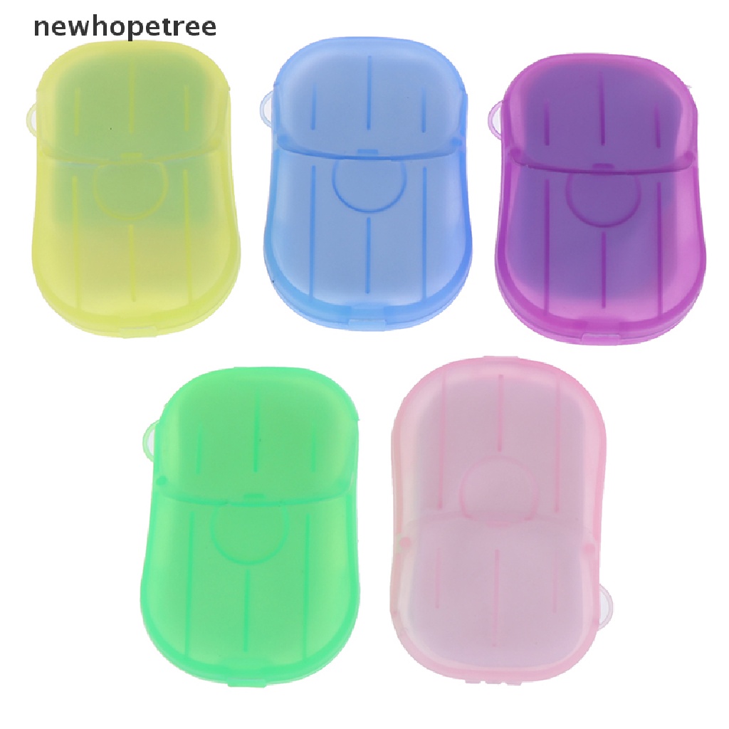 Hộp 20 Xà Phòng Giấy Mini Dùng Một Lần Tiện Dụng