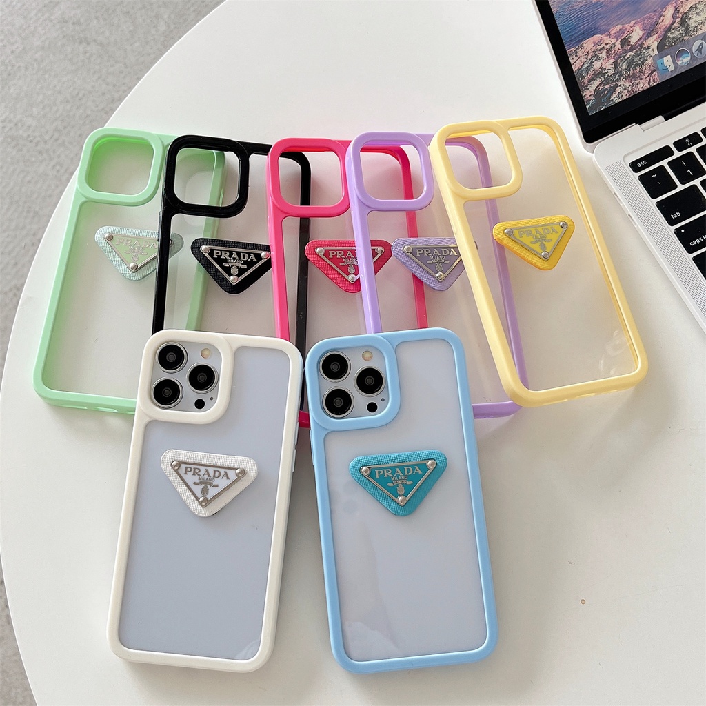 Ốp Điện Thoại TPU Dẻo Trong Suốt Màu Sắc Ngọt Ngào Đơn Giản Chống Rơi Cho iPhone 11 12 13 14 PRO Max