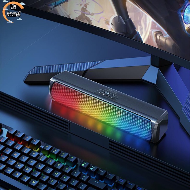 REMAX Loa Bluetooth 5.0 Không Dây Âm Thanh Siêu Trầm Có Đèn RGB Nhiều Màu Sắc Dùng Khi Lái Xe