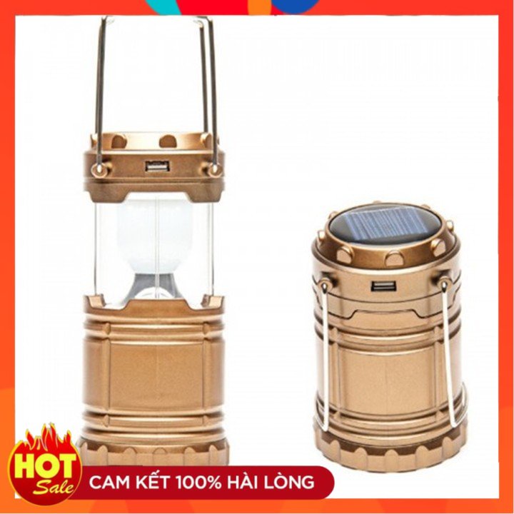 Đèn Bão Siêu Sáng, Đèn năng lượng mặt trời 2 trong 1 Kèm Sạc dự phòng - Vương Anh Shop