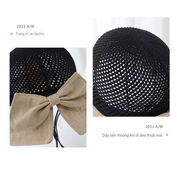 Nón Tai Bèo Đan Cói Chống Nắng Phối Nơ Màu Sắc Thời Trang Xuân Hè Dễ Phối Đồ Cho Nữ