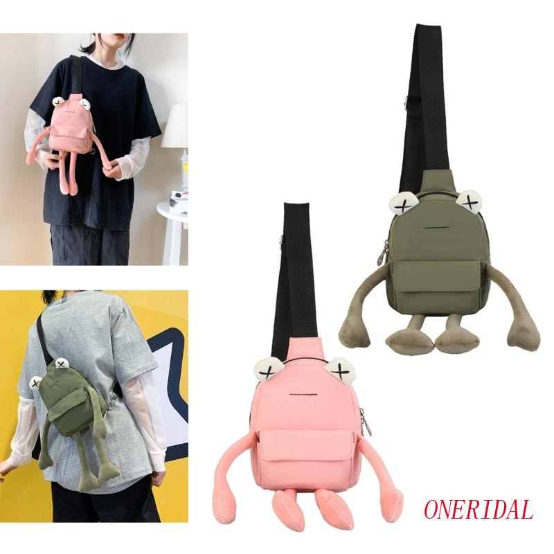 Túi Đeo Chéo Ngực Đựng Điện Thoại Hình Chú Ếch Dễ Thương