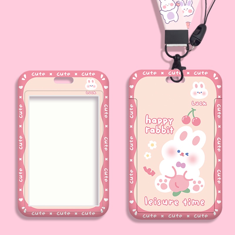 Ví Đựng Thẻ ID / Thẻ ID Trong Suốt Họa Tiết Hoạt Hình Dễ Thương Thời Trang Năm 2023
