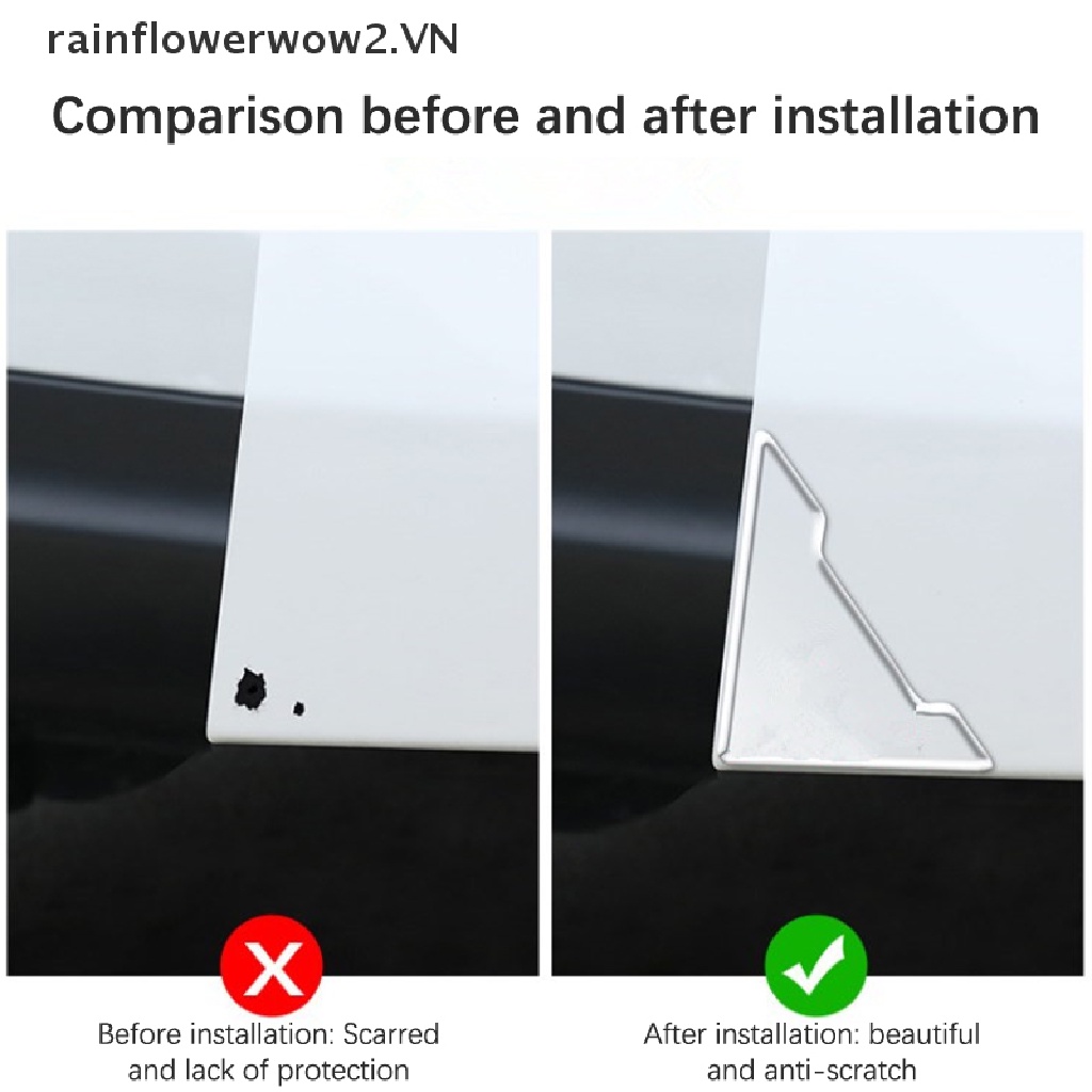 Miếng Bọc Góc Cửa Xe Hơi Bằng Silicon Trong Suốt Chống Va Chạm Tiện Dụng