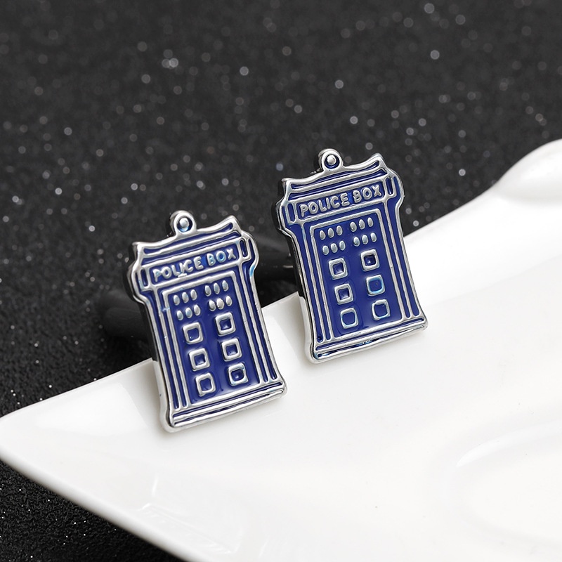 Khuy Măng Sét Hình Bốt Điện Thoại Cao Cấp Cho Nam