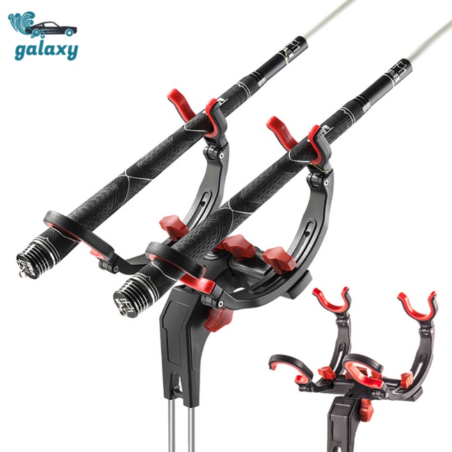Galaxy Giá Đỡ Cần Câu Cá 2 Ngăn Xoay 360 Độ Tiện Dụng