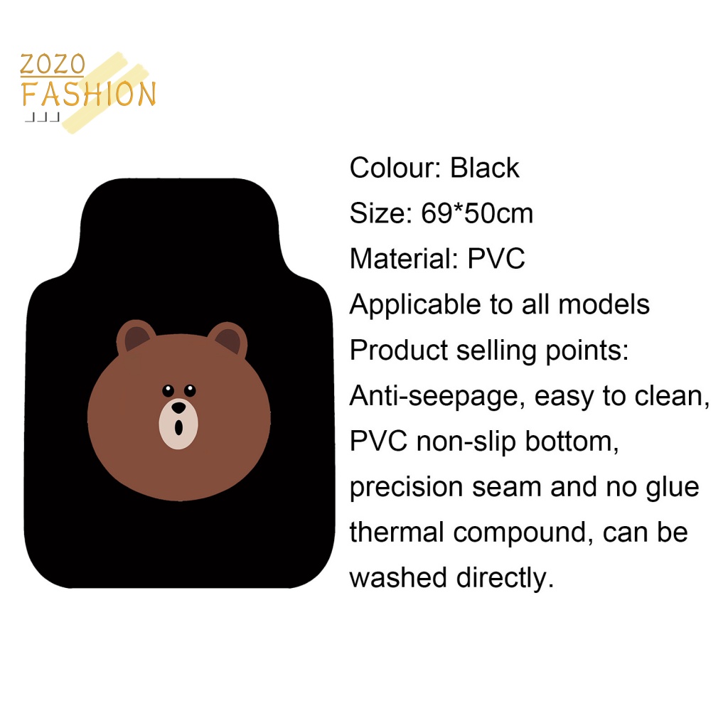 Thảm Lót Sàn Xe Hơi Chất Liệu PVC Chống Trượt / Thấm Nước Tiện Dụng Cho Sedans