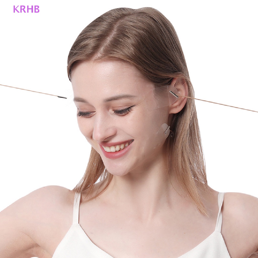 Set 10 / 20 Miếng Dán Nâng Cơ Mặt Và Cổ Kèm 4 Dây Cột Mới
