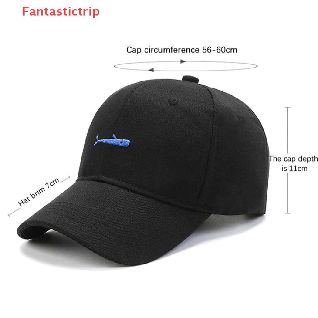 Mũ Lưỡi Trai Thêu Hình Cá Phong Cách Retro Thời Trang Mùa Hè Mới Cho Nam Nữ