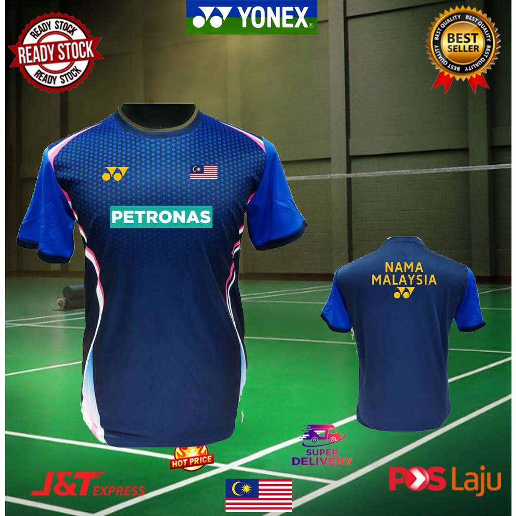 Malaysia Áo Thun Cầu Lông Jersey YONEX Phiên Bản Giới Hạn Tất Cả Các Kích Cỡ Có Sẵn PETRONAS