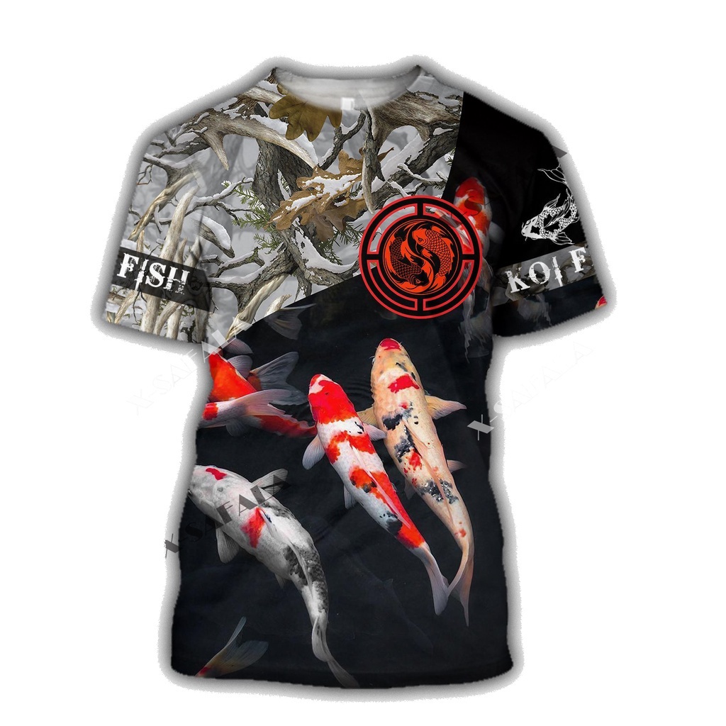 Áo Thun Cổ Tròn In Hình Đầu Rồng 3D Samurai Nhật Bản Chất Lượng Cao Cho Nam Nữ