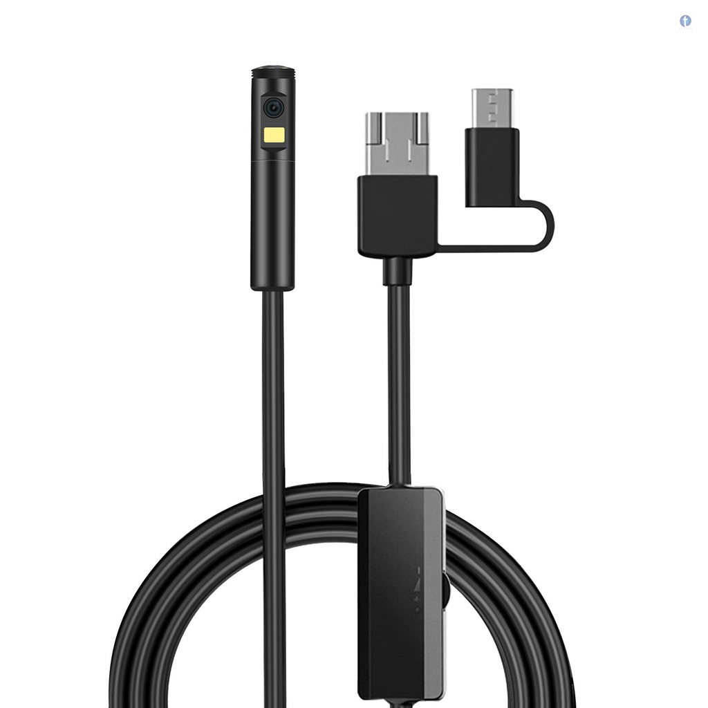 Camera Nội Soi Công Nghiệp 3 Trong 1 Giao Diện Type-C / Android / USB Tích Hợp 9 Đèn Led 5.5mm Lens 1960 * 1080 Re
