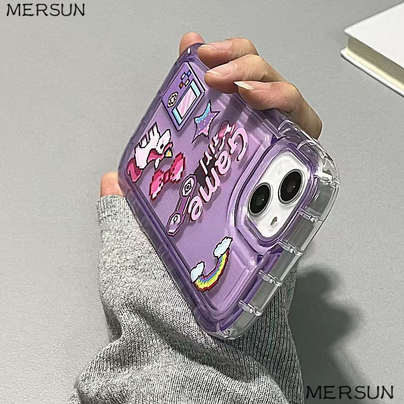 ✅111312Ốp Điện Thoại Dẻo Họa Tiết Hoạt Hình Máy Chơi Game Cổ Điển Chống Sốc Cho iPhone14promax14