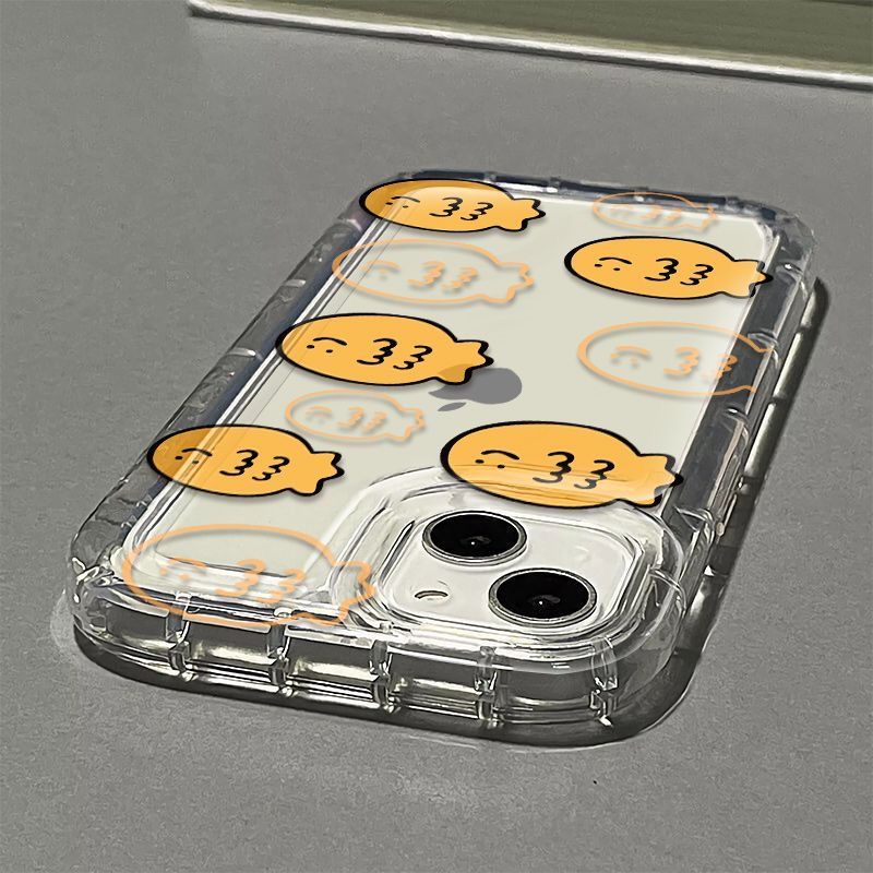 ✅Ốp Điện Thoại Túi Khí Mềm Hình Cá Nhỏ / Mèo Dễ Thương Cho Iphone XR promax12x 14iPhone1167 / 138 IWZ4