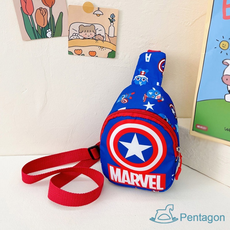 Túi Đeo Chéo In Họa Tiết Hoạt Hình Siêu Nhẹ Phong Cách Hàn Quốc Cho Bé